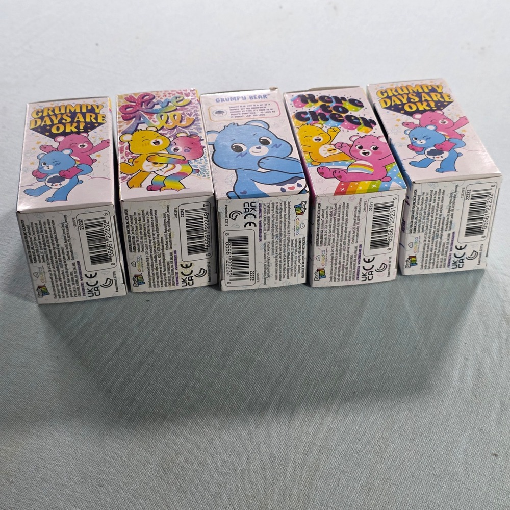 Care Bears Micro Teenies Plush Lot of 5 Grumpy Cheer Togetherness Bear NIB